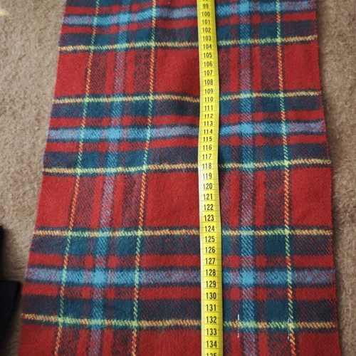 Johnnie Walker Red Label vintage collectible scarf, classic tartan