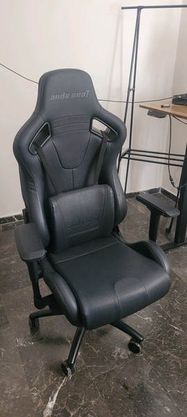 Anda Seat Dark Knight Artificial Leather Ergonomic Gaming Chair with Adjustable Arms Black