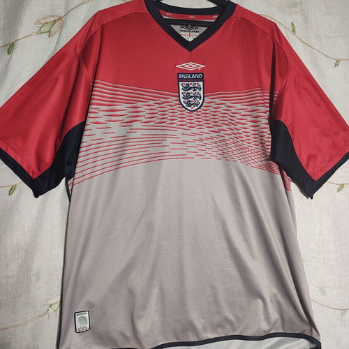 Umbro England FA Premier Pro vintage training jersey, grey-red, men's XL 44/46