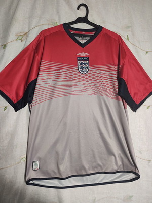Umbro England FA Premier Pro vintage training jersey, grey-red, men's XL 44/46