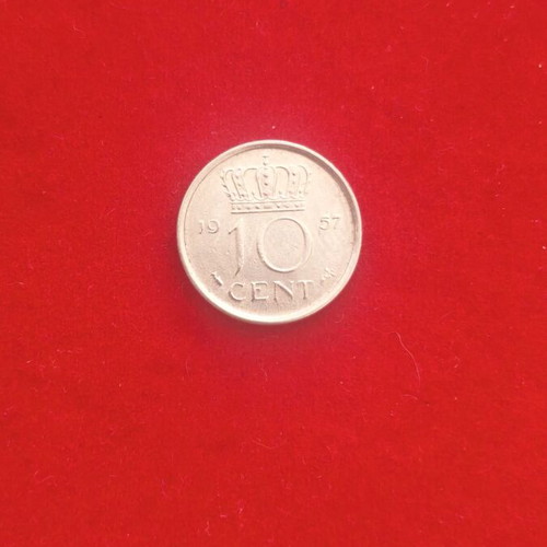 Netherlands 10 Cents Coin used