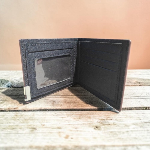Fabric wallet with printed Jesus Christ Nika, new, black