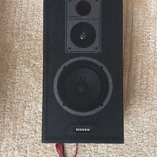 Silver home speakers new in box