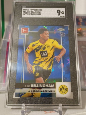Topps Chrome Sapphire #31 κάρτα rookie Jude Bellingham SGC 9