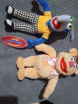 Σετ 2 χαρακτήρων λούτρινων Muppet Show σαν καινούρια