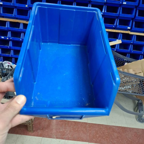 Storage box used, plastic set of 10 pieces