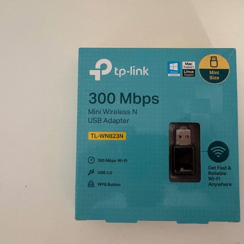 TP-Link Mini Wireless N USB Adapter TL-WN823N, like new, 300 Mbps