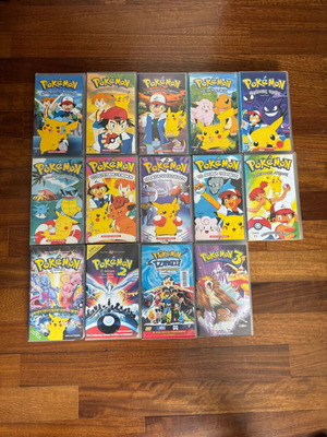 Pokemon βιντεοκασέτες μεταχειρισμένες, μεγάλη συλλογή 14 σπάνιες