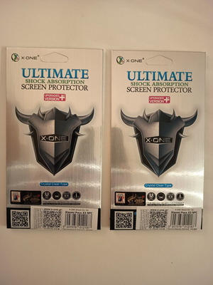 Διαφανείς μεμβράνες προστασίας X-ONE Shock V2+ για Xiaomi Poco X3 NFC καινούργιες, 2 τεμάχια
