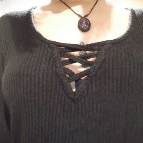 Bershka black blouse like new with front opening