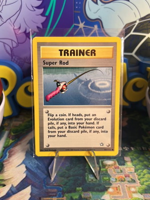 Super Rod Neo Generation 103 Pokemon card used, LP condition