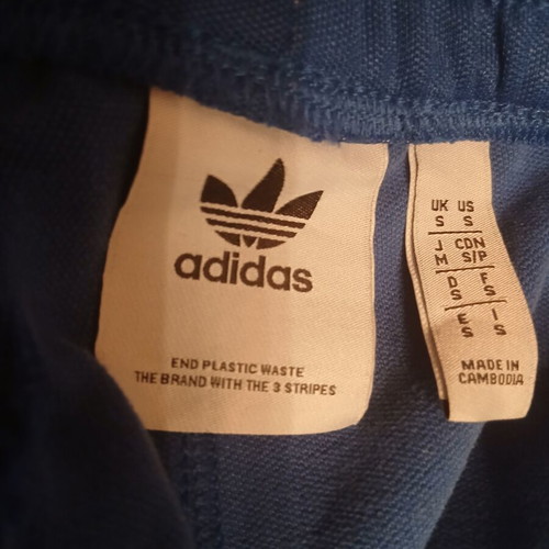 Adidas tricolor tracksuit pants new, size S