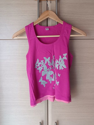 Pink athletic blouse used, size S