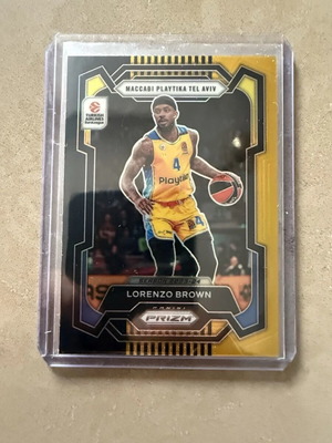 Κάρτα Panini Prizm Euroleague Lorenzo Brown Black Gold 2023-24 σαν καινούργιο