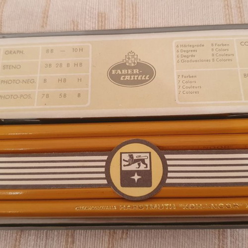 Castell pencil case used, antique from Germany