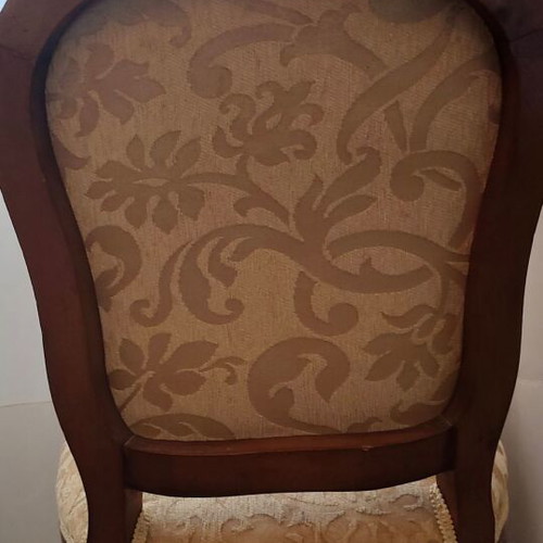 Vintage wooden dining set with 6 chairs used