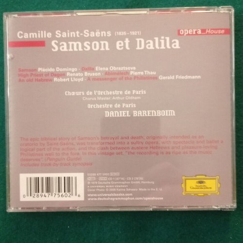 Saint-Saëns Samson et Dalila CD like new, classical music