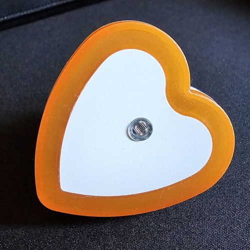 LED heart night light with sensor new