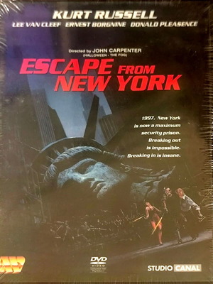 Escape from New York DVD καινούργιο, ταινία δράσης επιστημονικής φαντασίας με υπότιτλους