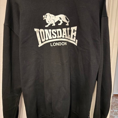 Lonsdale Μπλούζα Large μεταχειρισμένη, μαύρη με στάμπα