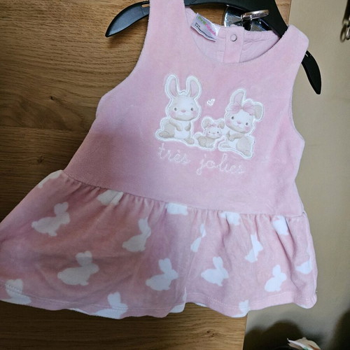 Prenatal baby dress 3-6 months like new, winter velvet