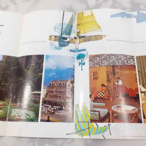 Carlton Interlaken hotel promotional brochure, 1960s Switzerland