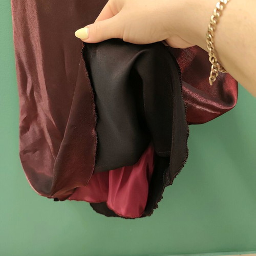Vintage burgundy evening dress like new, size 50