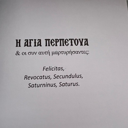 Saint Perpetua book new