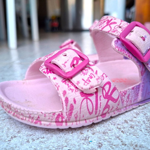 Garvalin summer sandals for girls size 25 used, pink and purple