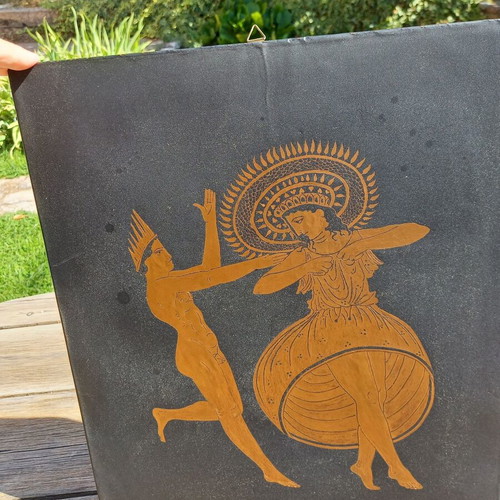 Chalcography used 33x38cm with design from 5th century vase