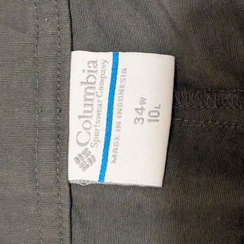 Columbia Charcoal Gray Hiking Shorts Men's Size 34 Like New