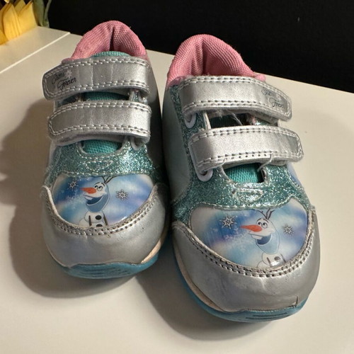 Frozen District athletic sneakers size 26 like new, blue for girls