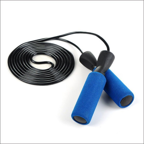 Jump Rope new, blue with soft handles and bearings