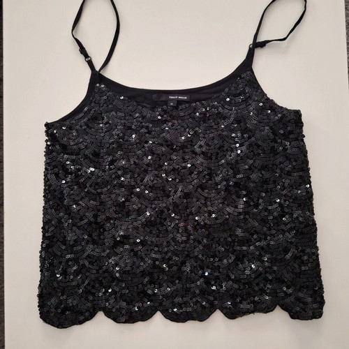 Tally Weijl sequin top like new, black, size 36 (S)