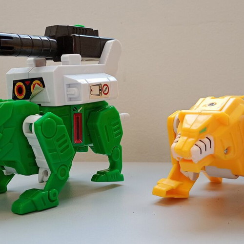 Robo Tiger & Robo Bear Robobeast Combo Set 1997 like new