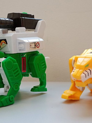 Robo Tiger & Robo Bear Robobeast Combo Set 1997 like new