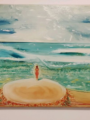 Oil painting on canvas new 90 x 60