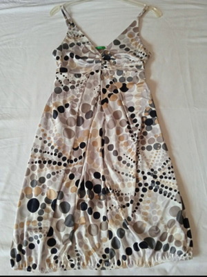 United Colors of Benetton dress like new, grey and beige, size S