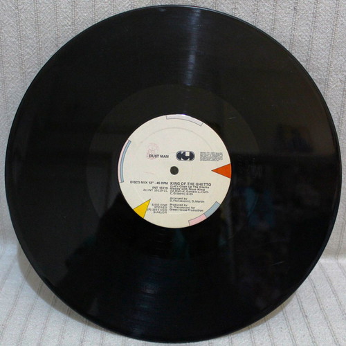Dust Man King Of The Ghetto 12" vinyl used, Italo-Disco