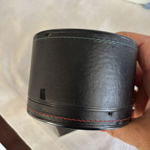 Tag Heuer leather watch case used with box and booklet