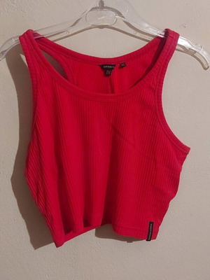 Crop Τοπ Superdry σχεδόν αφόρετο, πορτοκαλί, XS-Small