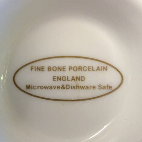 Fine Bone Porcelain Mug England with Vintage Paris Rose Design new