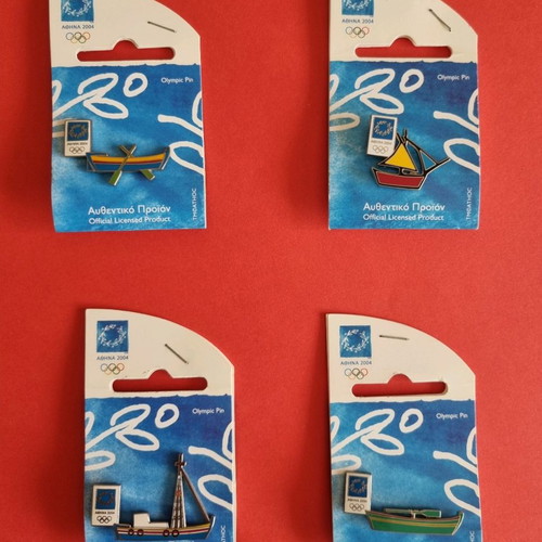 Olympic pins Athens 2004 new, set of 11 lapel pins