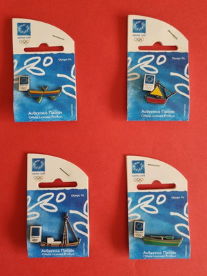 Olympic pins Athens 2004 new, set of 11 lapel pins