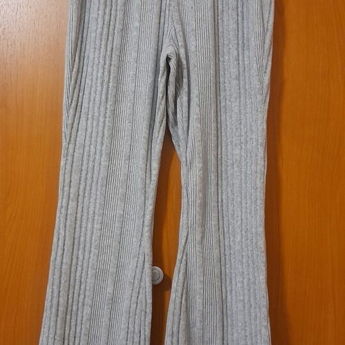 Shein flared pants new, light gray, size M