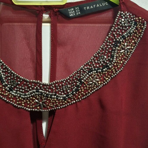Red evening dress Zara like new, size XS