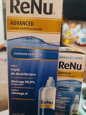 ReNu Advanced contact lens solution new, 360 ml and 60 ml