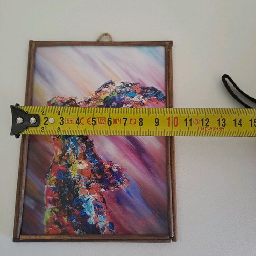 Mini prints like new, set of 4 colorful wall decorations approx. 10×14cm