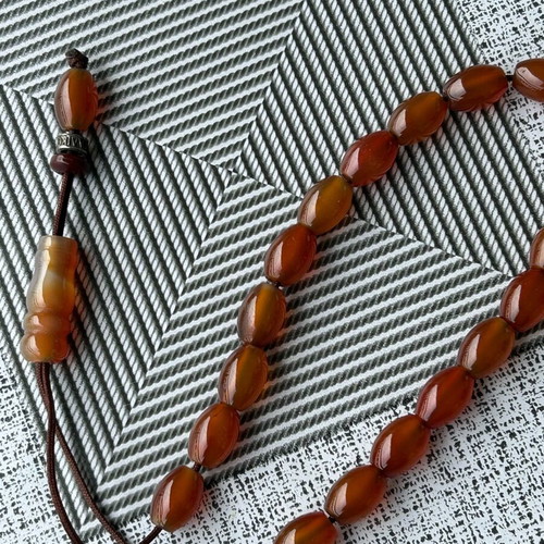 Agate Carnelian Worry Beads used 43g