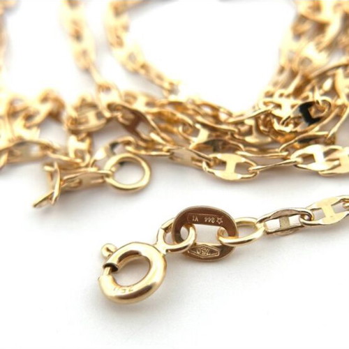 Italian Marinara Necklace 18K Yellow Gold Vieri 50cm new
